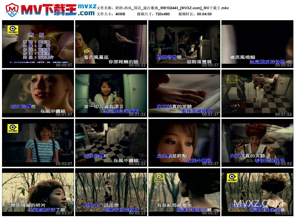 婷婷-西风_国语_流行歌曲_MB102443